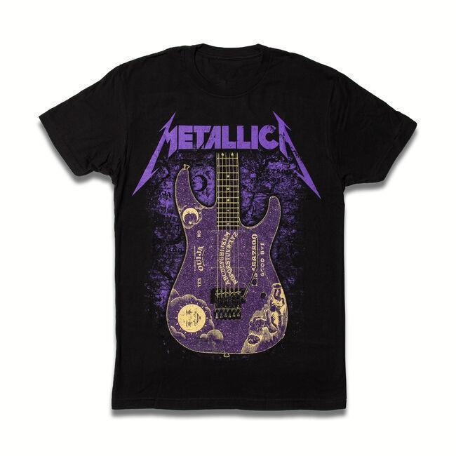 

KIRK HAMMETT PURPLE OUIJA GUITAR T-Shirt Tops TeeTHANKSGIVING DAY SHIRT 2XL
