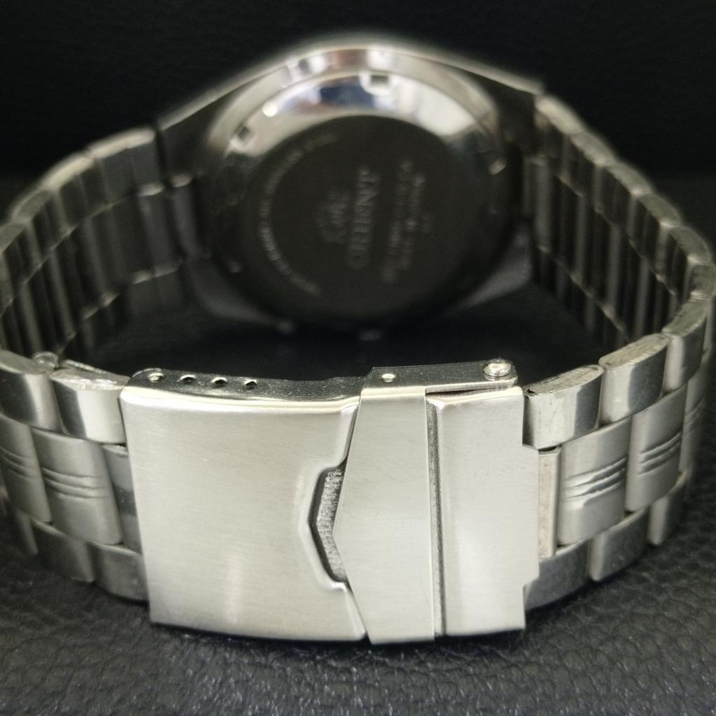 GENUINE VINTAGE ORIENT AUTOMATIC 46941 JAPAN MENS GREEN DIAL WATCH A701886-5 R207-a701886