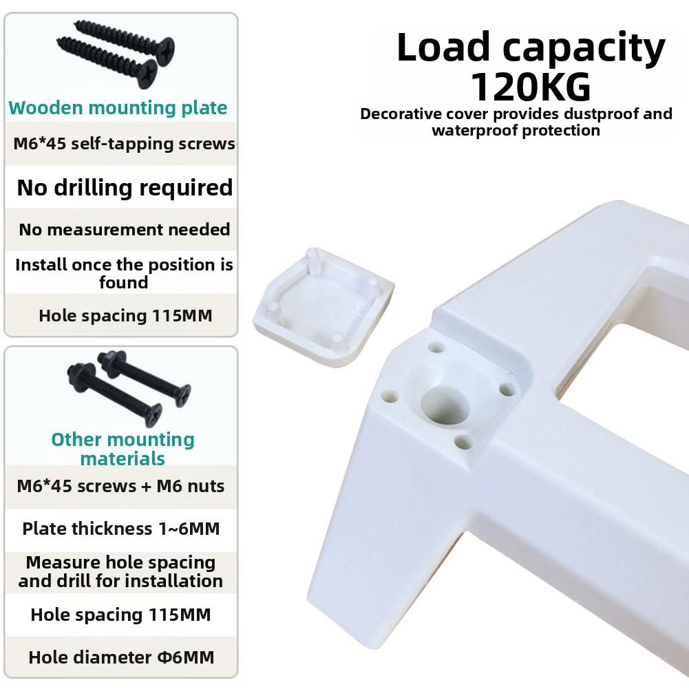 Pickup Truck Luggage Tie Down Rope Bracket Handle with Nylon Material and Self Tapping Screws for Mobile Equipment