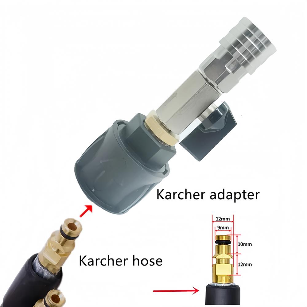 1/4 Schnellverschluss Edelstahl Kugelhahn Ein Aus Schalter für Karcher K2 K3 K4 K5 K6 K7 Hochdruckreiniger Schlauch Wasserflussregelung