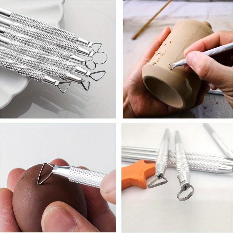 8Pcs Products Ceramic Tools Trimming Aluminum Rod, Trimming Scissors, Sculpture, Scraper, Clay Sculpture, Precision Sculpture, Oil Clay Ceramic Tools