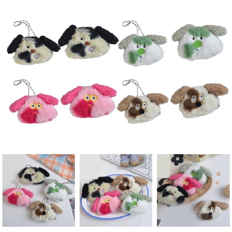 Playful Plush Dog Brooch Pin Stylish Bag Pendant Statement Hanging Ornament Plush Texture for Casual or Formal Event
