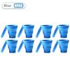 1-10Pcs 180Ml  Silicone Collapsible Water Cup Outdoor Camping Travel Portable Foldable Lid Coffee Cup Sports Hiking Accessories