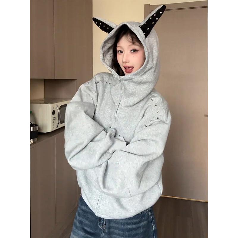 

Vintage Sweater Men s Autumn Design Sense Hoodie Short Coat XXL серый