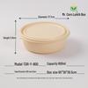 800ml Corn Starch Disposable Round Bowl
