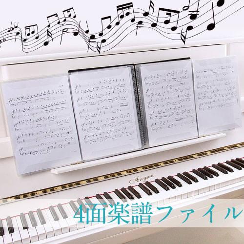 A4-Size Sheet Music File, 40 Sheets per Page, 10 Sheets, 5 Colors, Non-Reflective, Double-Page Sheets, Perfect for Sheet Music, Composition, and Lesso