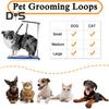 3Pcs Dog Grooming Belly Straps with Clamp Extension Loop Adjustable Design Easy To Use Pet Grooming Ropes for Small Medium Dog