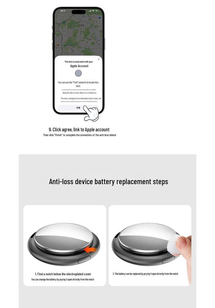 Smart Anti-Theft & Tracking Keychain for Vehicles, Kids, Elderly, and Pets