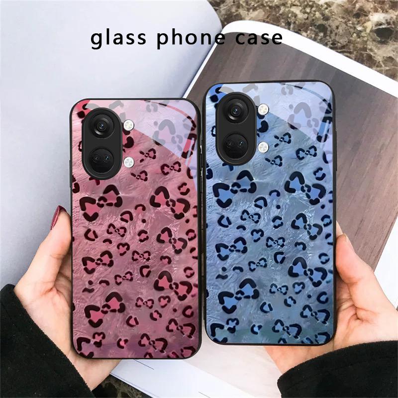 Abstract Leopard Print For OnePlus Ace 2 3 2V 5 Pro Nord CE 2T 2 3 Lite N20 N30 6 7T 8 8T 9 10 Pro 11R 12R 13R Glass Phone Case