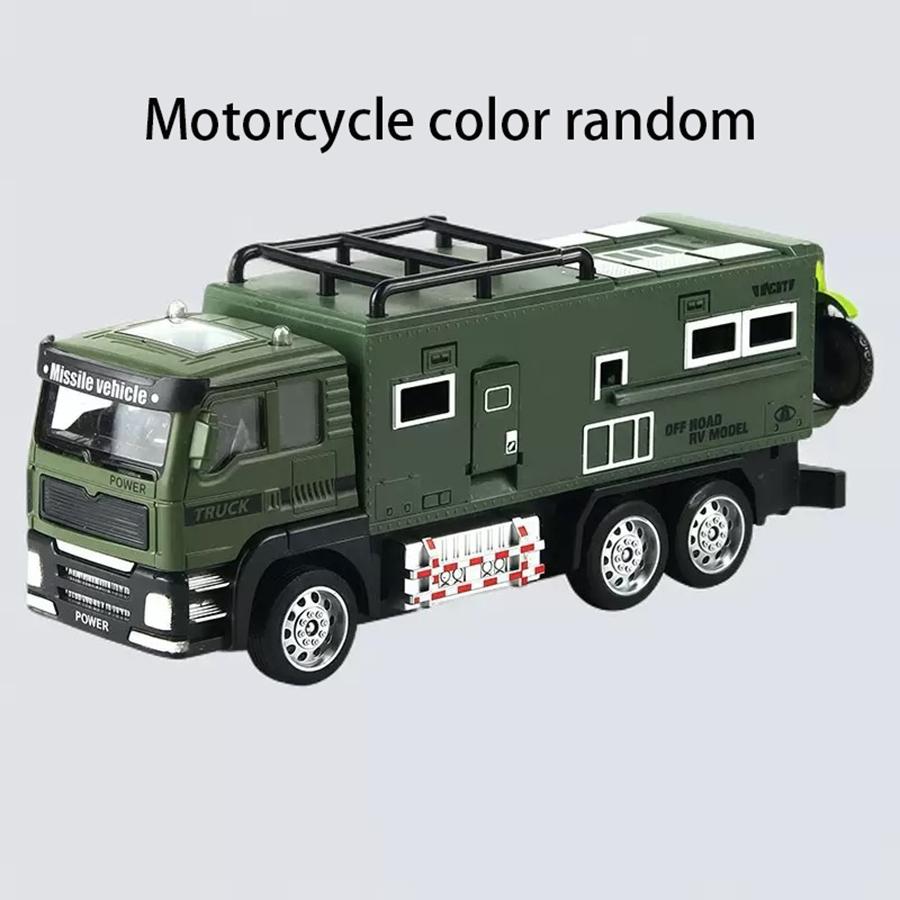 1Pcs- High-Quality 1:24 High-Quality Scale Off-Road Transport Vehicle Construction Set High-Quality Miniature High-Quality Rv Play Sets High-Quality