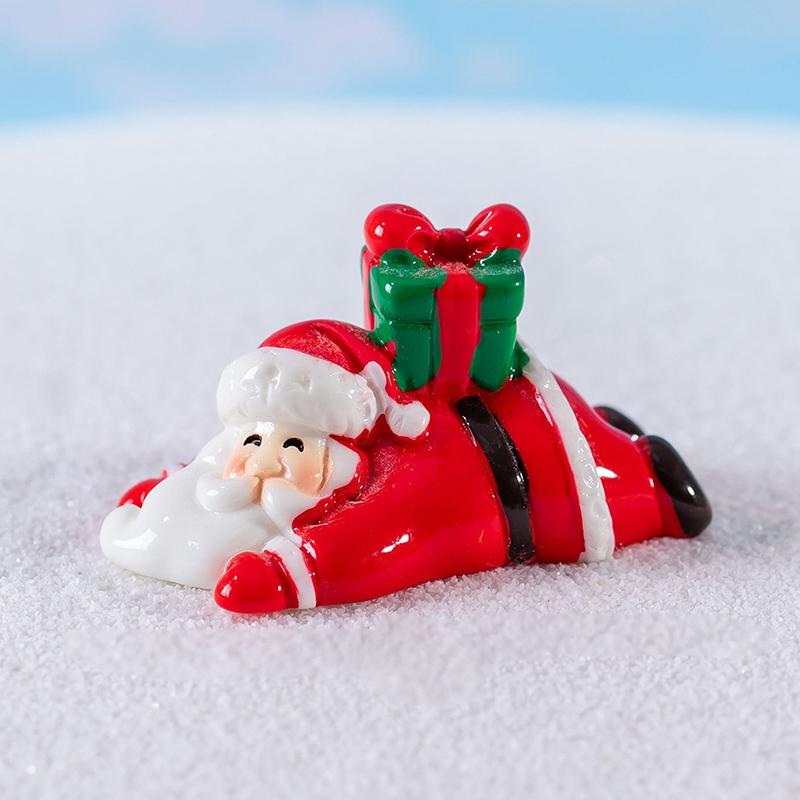 Santa Claus Statues Desk Accessorie Mini Cartoon Xmas Ornament Home Decorations Christmas Decorations 2025 Newa Year Gifts