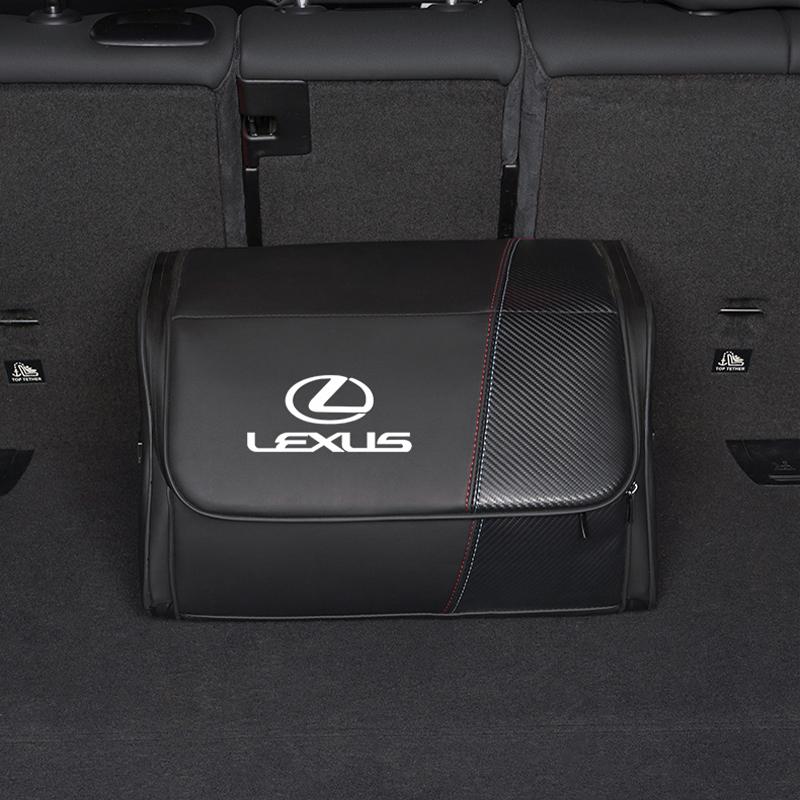 MMLU4 Car Trunk Storage Box Leather Foldable Organizer Tools Bag For Lexus RX330 IS250 Ct200h ES300h RX350 IS300h NX300h RX400h ES350