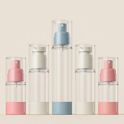 15/30/50ml Nordic Portable Vacuum Press Type Spray Bottle Vacuum Lotion Bottle Travel Cosmetic Separate Refillable Bottling