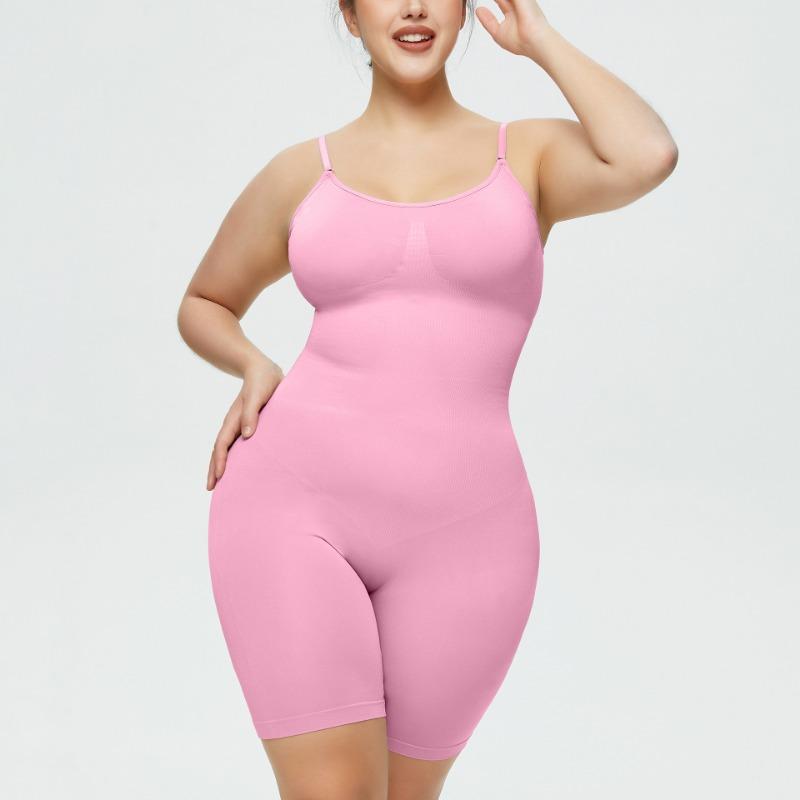 Plus-size Postpartum Hip Lift Seamless Shapewear Women's Corset Full Body Halter Midriff One-piece Underwear