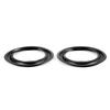 2pcs 6 Inch   156mm Perforated Rubber Edge Surround Speaker Repair Parts Replacement Black