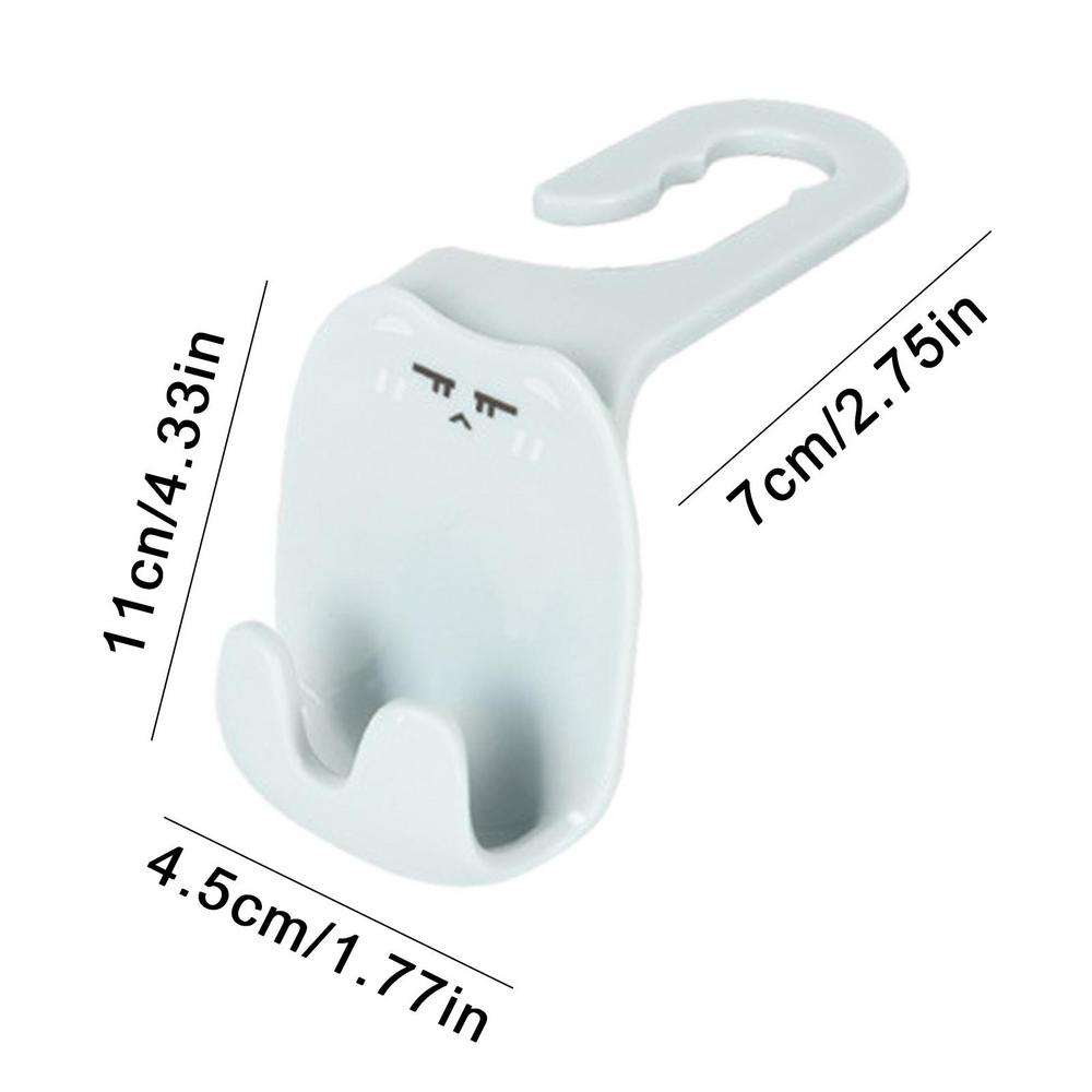 

Headrest Hook 2X Cute Cartoon Car Purse Hook Holder Adjustable Multipurpose Headrest Hanger For Wallets Umbrellas синій