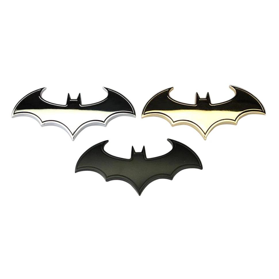 1PC Car Bat Shape Universal Exterior Badge Stickers Car Body Trunk Styling Decoration Logo Bat Stickers Auto Accessories