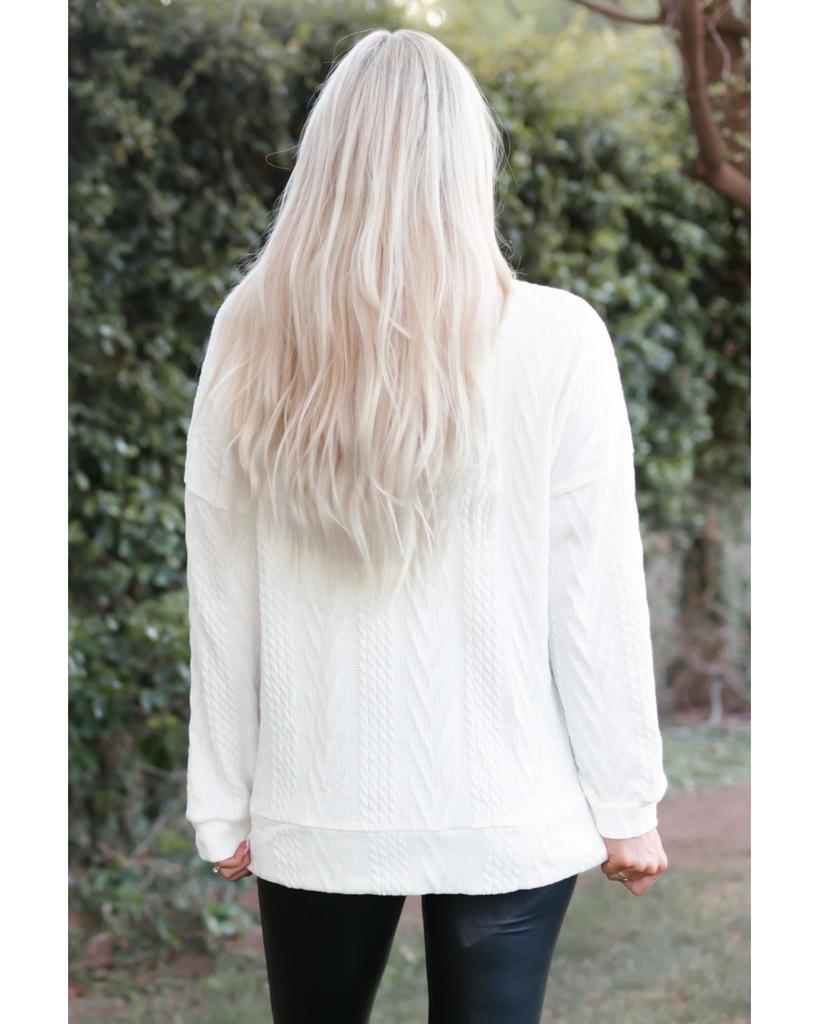 Azura Exchange Hanorac texturat cu guler tip cowl