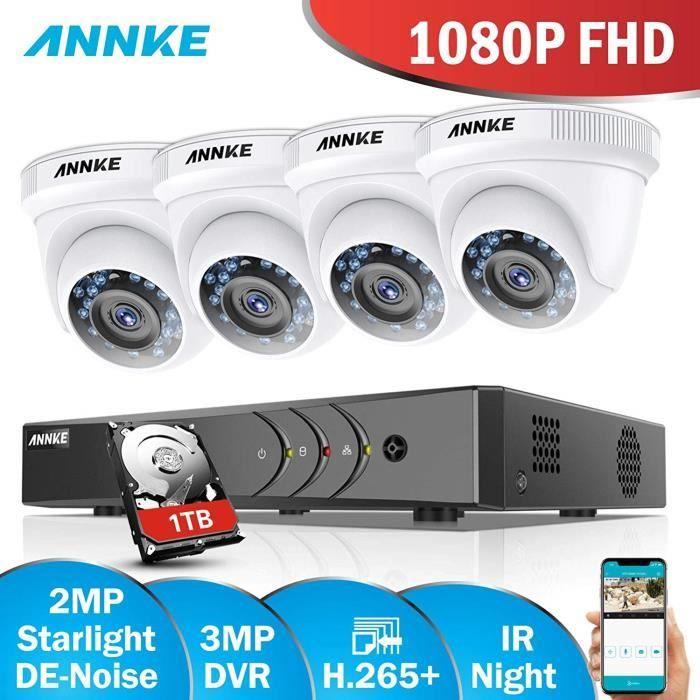 Caméra - K-Z - 4 4 271 - Haute résolution 900TVL - Vision nocturne 24 LED - Détection de mouvement avancée