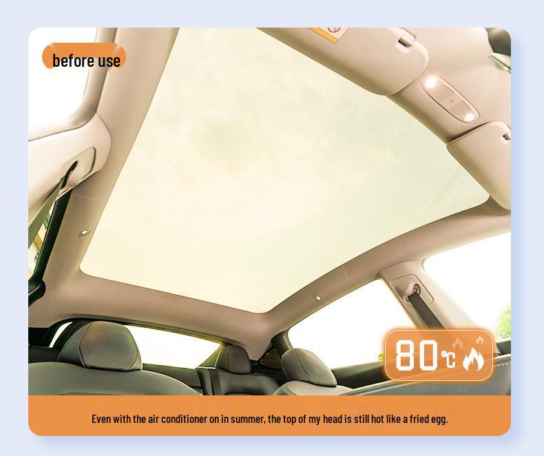 Tesla Model 3 Refresh YL Sunshade: Skyview Sunroof Heat Insulation & Sun Protection.