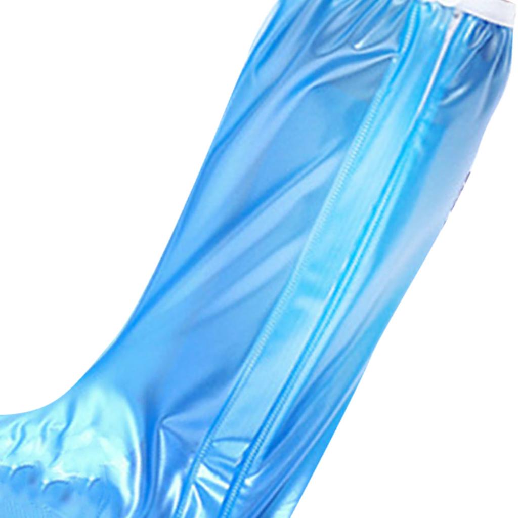 Regenschuhüberzug PVC Hoch Wasserdicht Verdickte Sohle Rutschfest Faltbar Regenstiefel Schuhüberzug für Herren