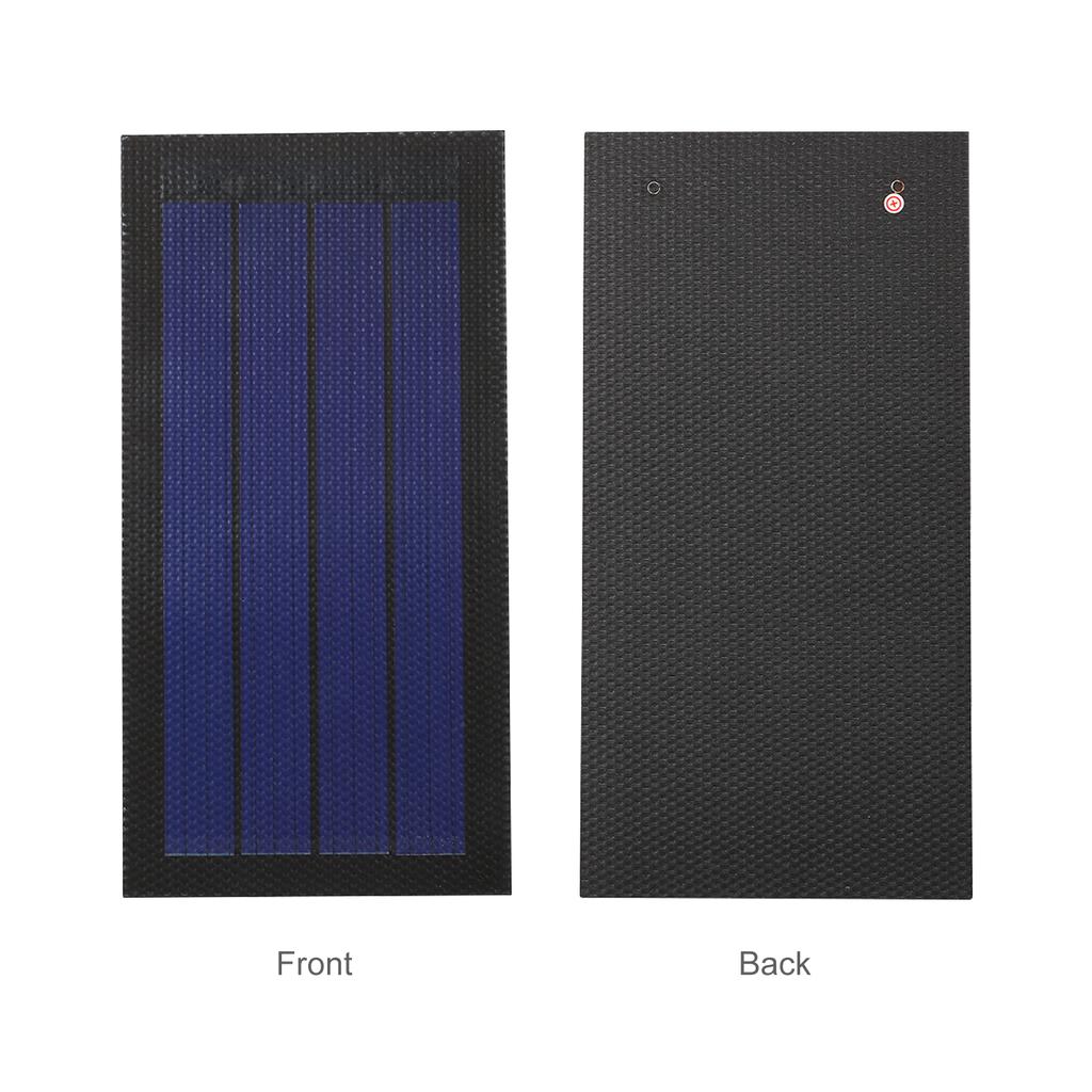 1W 6V Flexible Solar Panel Small Thin Amorphous Silicon Solar Cell DIY Waterproof Camping Portable Power Solar Panel Compatible