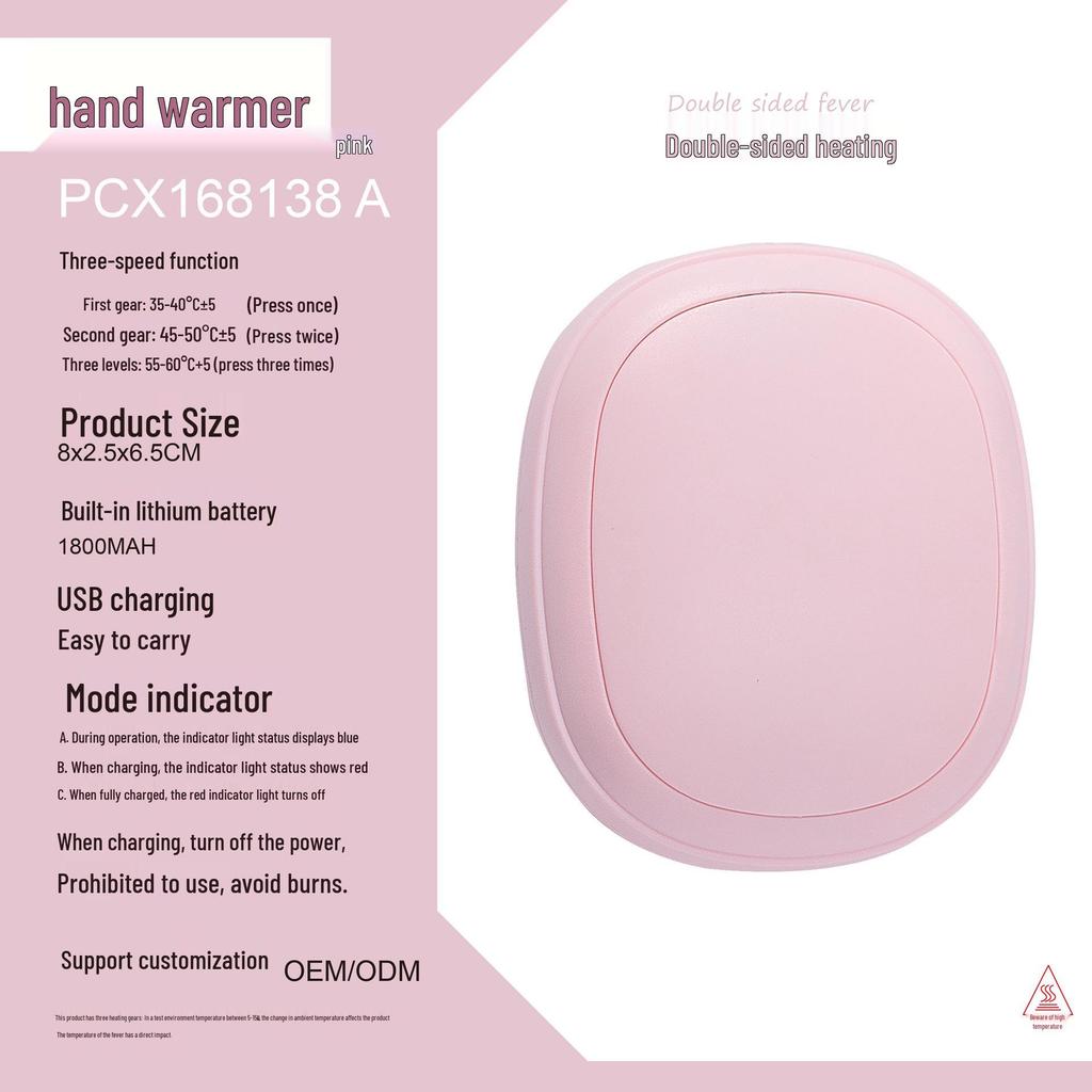 Pebble USB Hand Warmer with Adjustable Heating for Autumn & Winter