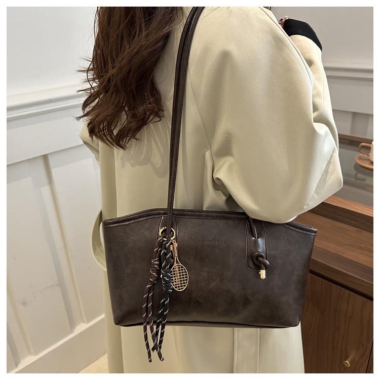 Women's Retro Large-Capacity Summer 2025 Shoulder Tote Handbag