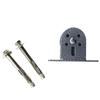 3 stuks Vaste Type Wandmontage Katrol IJzeren Constructie Katrolwiel Systeem Wandmontage