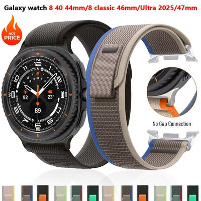 Armband für Samsung Galaxy Watch 8/8 classic Armband 40/44 46mm Zubehör Sport Nylon Trail Loop Correa Galaxy Watch Ultra Band