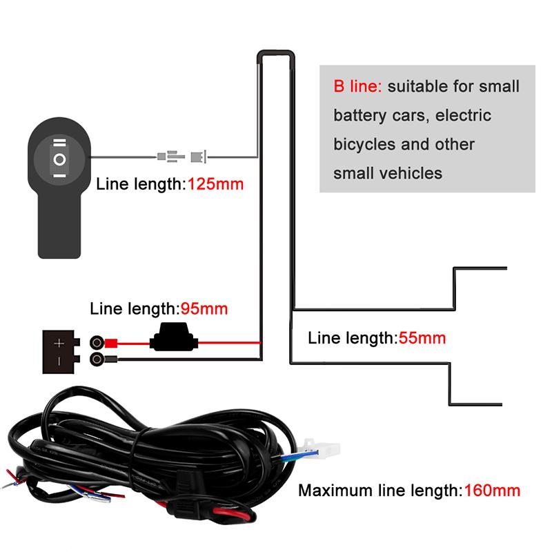 1.6M 2.2M Relay Harness Wiring Fog Lights Wire Switch Harness 12V 40A For Led Motorcycle Headlights Auxiliary Spot Light Cable