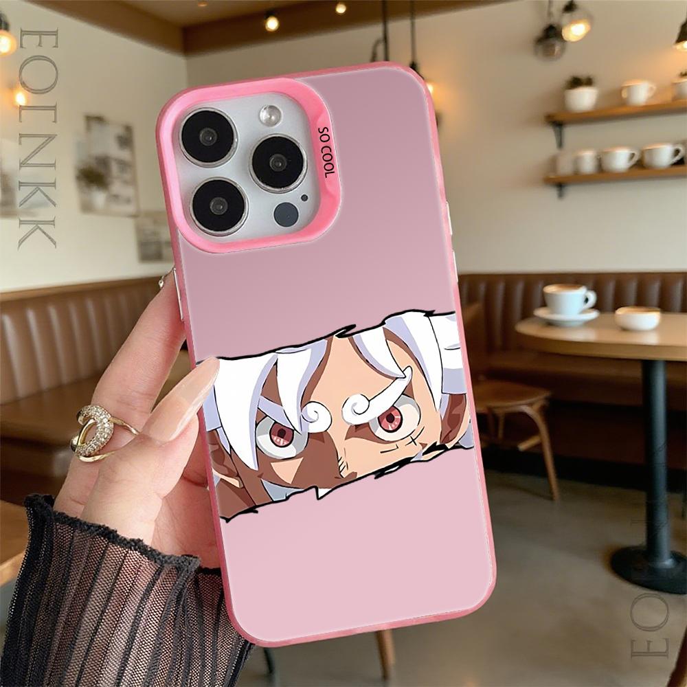 Anime White Hair and Red Eyes Hard Phone Case for Iphone 16 15 14 13 12 11 Pro Max Mini Shockproof Anti-Scratch Protective Cover