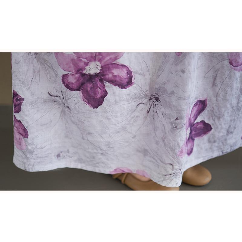 DIMANAF New 2026 Summer Beach Women Dress Plus Size Vintage Lady Long Dress Loose Oversize Maxi Floral Print Cotton