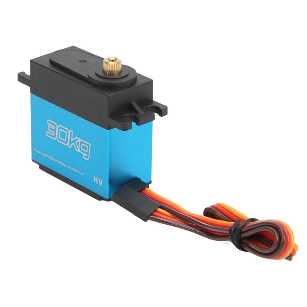 RC 30KG Servo 30KG Aluminium Alloy Metal Gears Quick Response Waterproof RC Steering Engine with 25T Metal Servo Arm