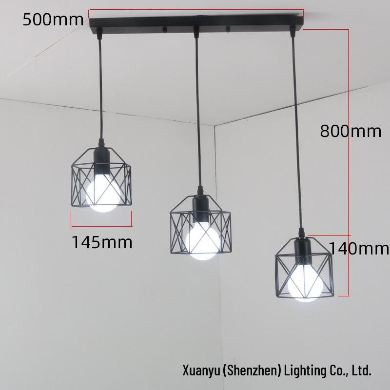 

Скандинавская Современная Минималистичная Индустриальная Люстра - Ретро Креативный Стиль для Баров и Коридоров Without Light Source