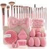 Professional Makeup Brush Set Headband Wristband Makeup Brushes Soft Makeup Tools Kit
