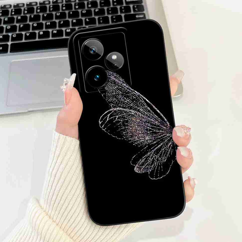 For Realme GT 7 5G RMX5061 Case Popular Butterfly Print Soft Silicon Back Cover For Oppo Realme GT7 5G 6.78" Phone Shell Coque