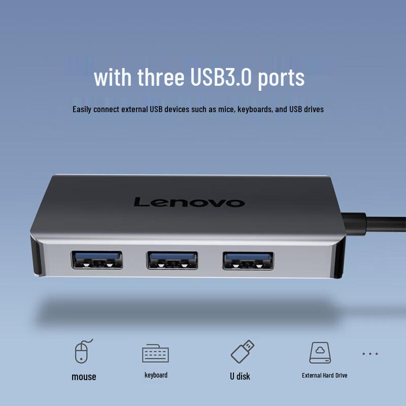 Lenovo USB-C to HDMI Adapter Hub with PD