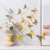 12Pcs/set 3D Hollow Butterfly Wall Sticker for Home Decoration DIY Wall Stickers Modern Wall Art Living Room Decoration