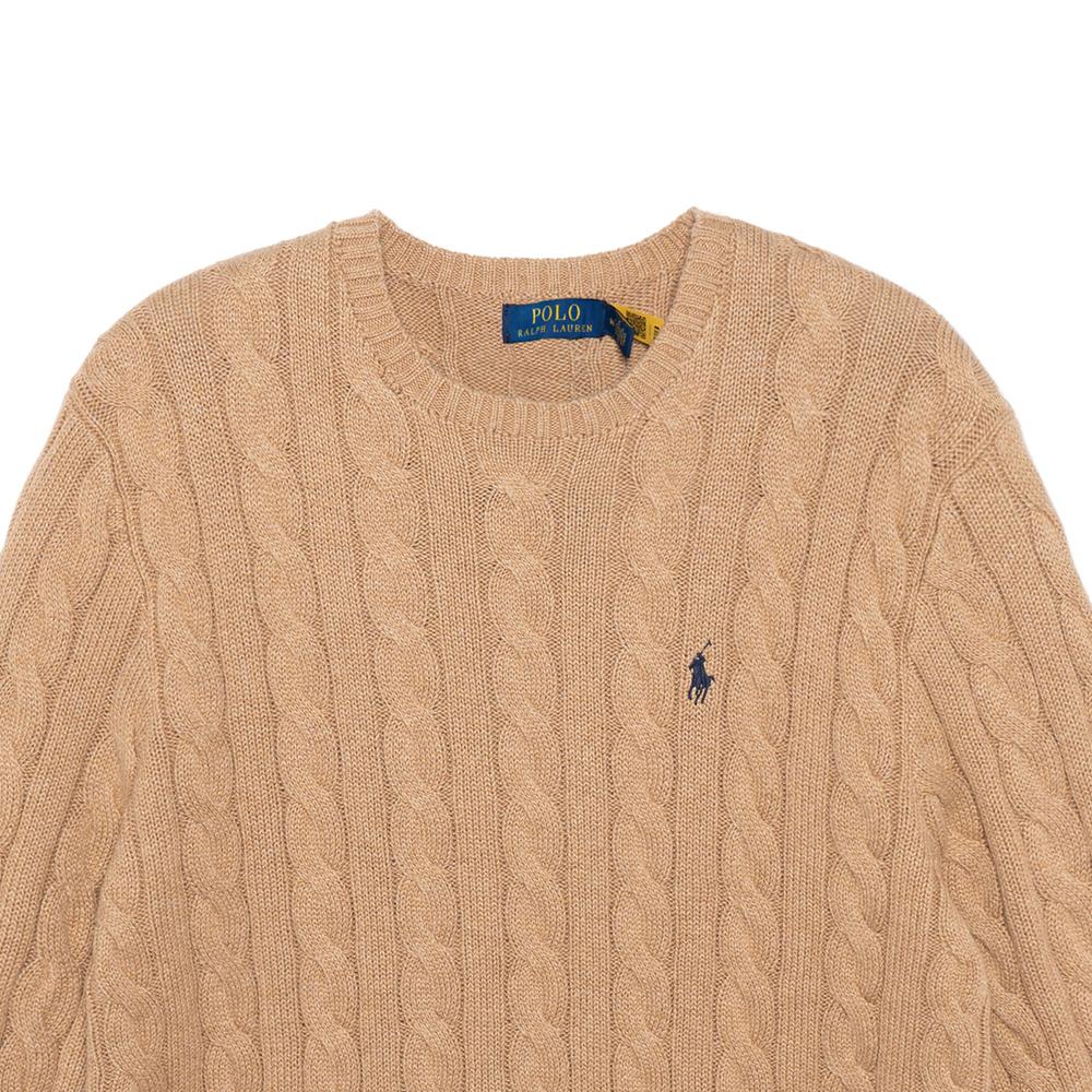 Polo Ralph Lauren Sweter z dzianiny warkoczowej z haftowanym logo 710775885-014
