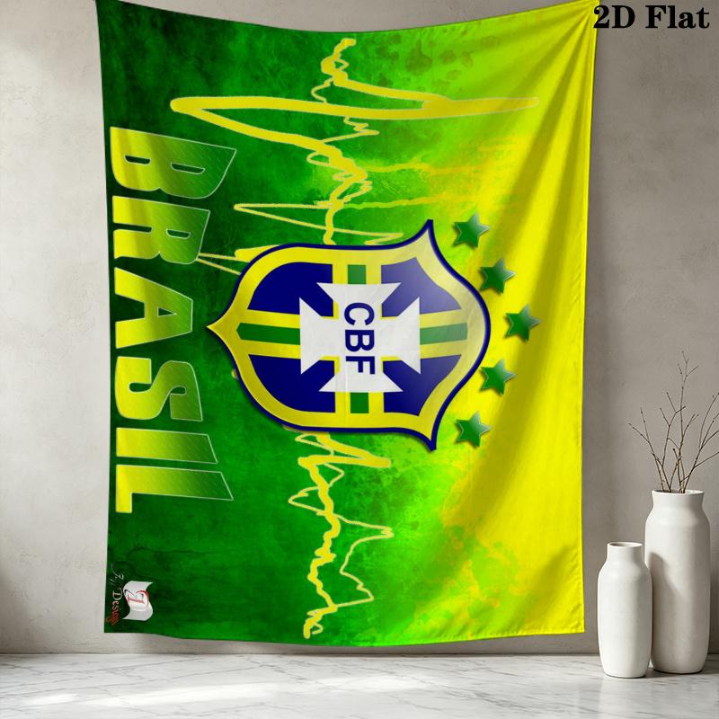 CBF Brasil Wall Tapestry Aesthetic Wall Hanging Printed Fabric Blanket Decorative Tapestries for Bedroom Living Room Home Decor