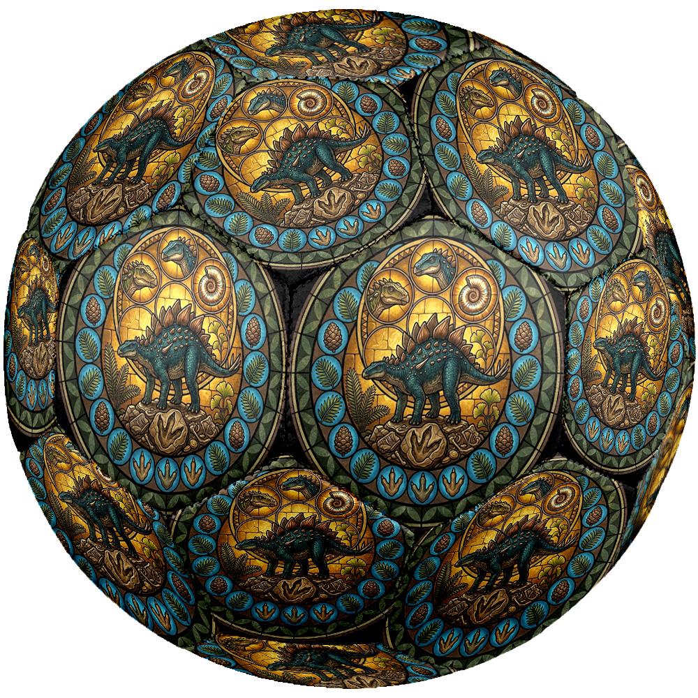 Prehistoric Glass Round Football Size 5 Adult Ball Suitable for Training Matches and Outdoor Team.