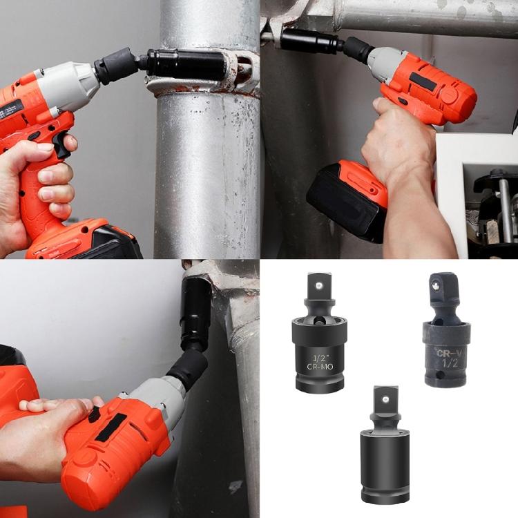 Complete Impact Swivels Socket Set with 360 Degree Rotations Universal Joint Socket Set for Home Decoration Projects