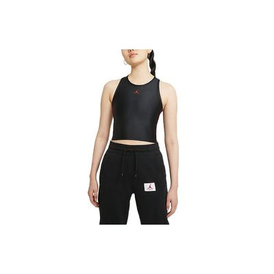 Canotta Sportiva Slim Fit con Stampa Logo Essenziale da Donna Nera DD0284-010