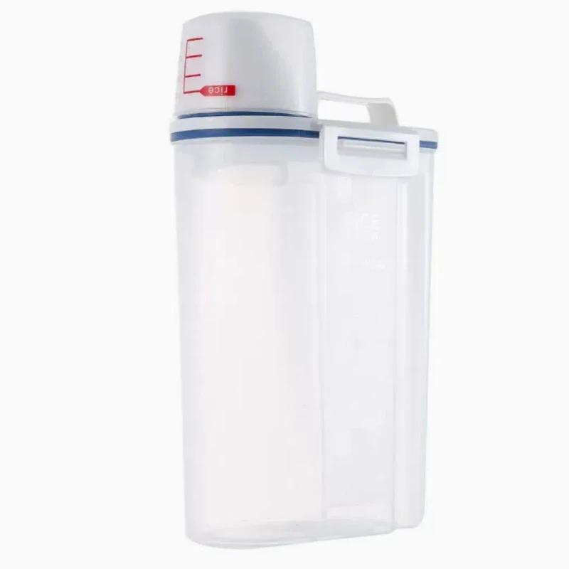 

1PC Rice & Grain Container - Includes Measuring Cup Airtight Moisture/Dust/Pest Proof Kitchen Storage Solution белый