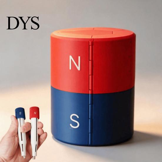 Hardware Storage Solution 3D Printed Magnet Organizer, N/S Pole Separated Roll-Up Magnetic Folding Case Holder, Foldable Cylinder Container,