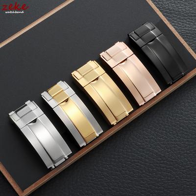 Luxury Watch Buckle for Rolex DAYTONA SUBMARINER GMT Watch Band Clasp Stainless Steel Fine-tuning Pull Button 9X16mm Buckles