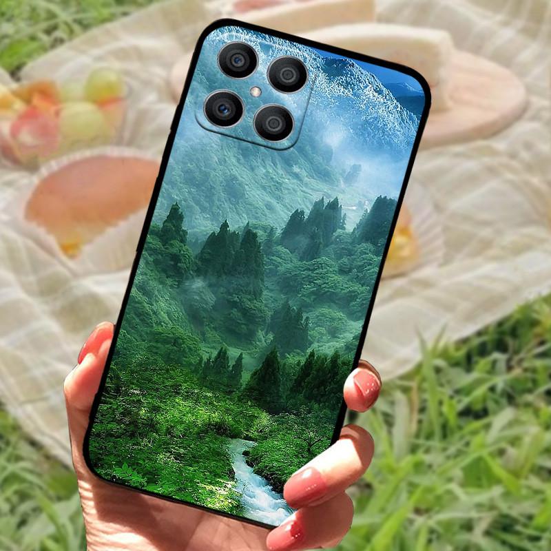 For Honor X8 Case Cover Honor X8 5G 2022 Silicone Soft Marble Black Bumper Funda Coque for CHonor X8 X 8 5G 4G Protective Bumper