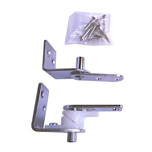 Kawaki Hardware SOWA Swing Lock Hinge, Silver, 5250S, Set of 1 (Top and Bottom)