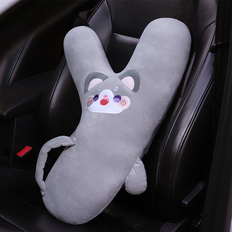 Cartoon Kopfstütze für Auto, Nackenkissen, Kindersitzgurt, Nackenkissen, Auto-Schlafartefakt, Schlafkissen